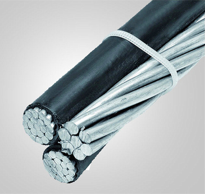 6 Awg Triplex Overhead Service Drop Cable con cavo messaggero