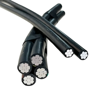 Basso Voltaggio 0,6/1kv XLPE/PVC Isolato Aerial Bundle Specifica Multi-Core Wire Overhead ABC Cable