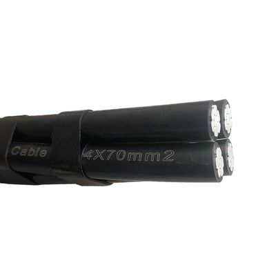 Cable XLPE PE LDPE PVC isolante aereo duplex triplex quadriplex cablo di servizio 4x70mm2 50mm2
