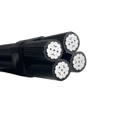 Cavo elettrico a bassa tensione aereo Conduttore in alluminio XLPE PE LDPE PVC Cavo isolato ABC Cavo duplex triplex quadruplex