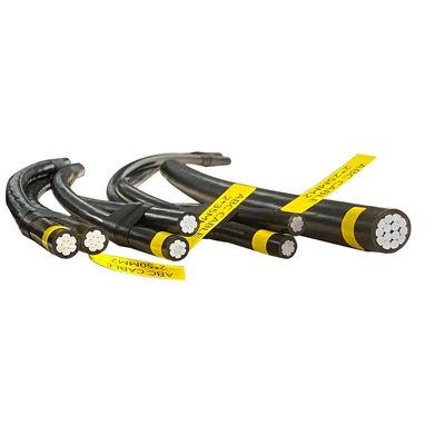 Cavo elettrico a bassa tensione aereo Conduttore in alluminio XLPE PE LDPE PVC Cavo isolato ABC Cavo duplex triplex quadruplex