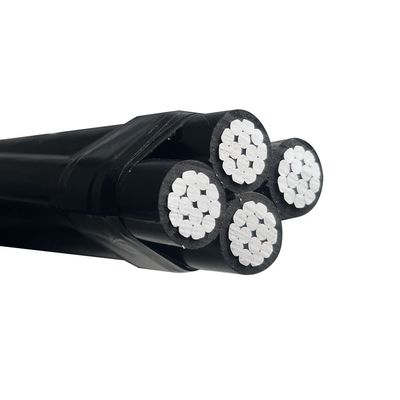 Cable abc di alimentazione LV in alluminio XLPE PE LDPE PVC isolato Overhead Duplex Triplex Quadruplex Service Drop Cable