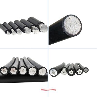 Utilizzo aereo 0,6/1kV Cavo ABC-Aerial Bundled Aluminium XLPE Isolato Utilizzare in miniera industriale IP68 16mm 25mm 50mm