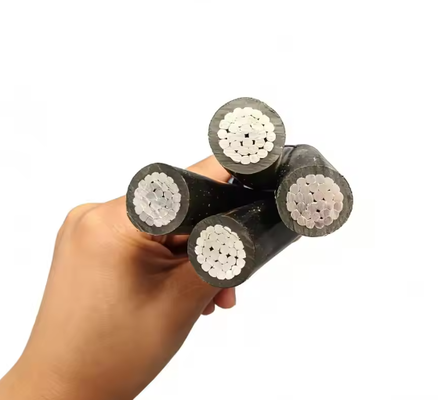 JKLYJ-1KV 4 core Stranded Overhead Insulated Cable 4*10/16/25 mm2 Core in alluminio per la distribuzione di energia esterna a bassa tensione