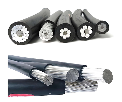 JKLYJ-1KV 4 core Stranded Overhead Insulated Cable 4*10/16/25 mm2 Core in alluminio per la distribuzione di energia esterna a bassa tensione