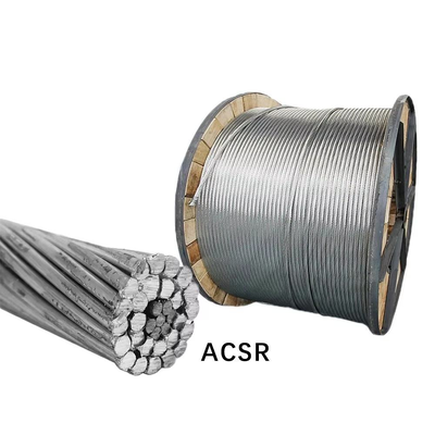 IEC 61089 Bare Stranded ACSR Conductor Aluminum Steel Reinforced Cable with Galvanized Steel Core for Overhead Lines