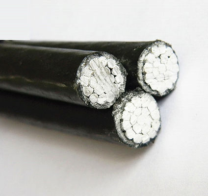 6201 cavo impacchettato aereo Triplex nero della lega ASTM