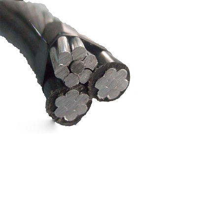 Cavo impacchettato aereo Quadruplex di goccia IEC60502 di servizio