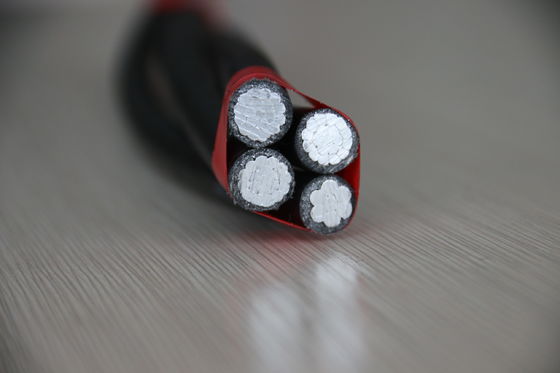 tensione di alluminio impacchettata aerea di Insulated Pvc Low del conduttore del cavo 0.6/1kv