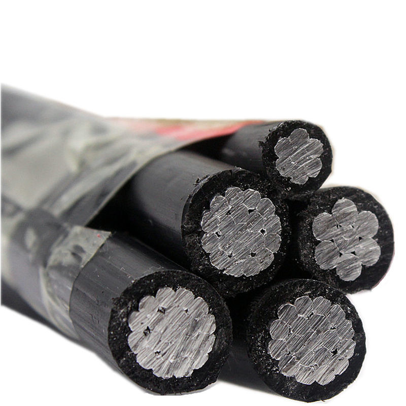 3+2 Core Low Voltage Aerial Bundled Cable con conduttore di illuminazione stradale