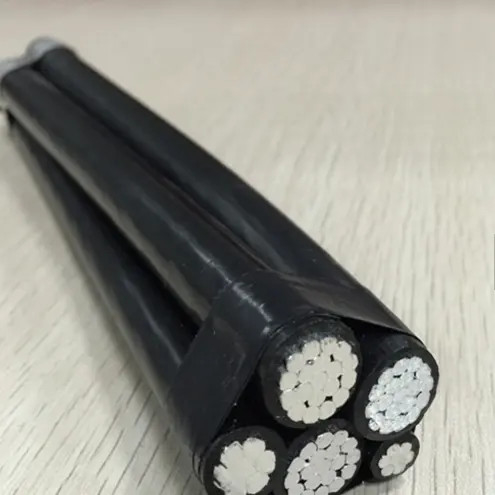 0.6/1kV Duplex Triplex Conduttore in alluminio Cavo ABC XLPE LDPE PVC Isolamento aerei in alluminio Preensamblado