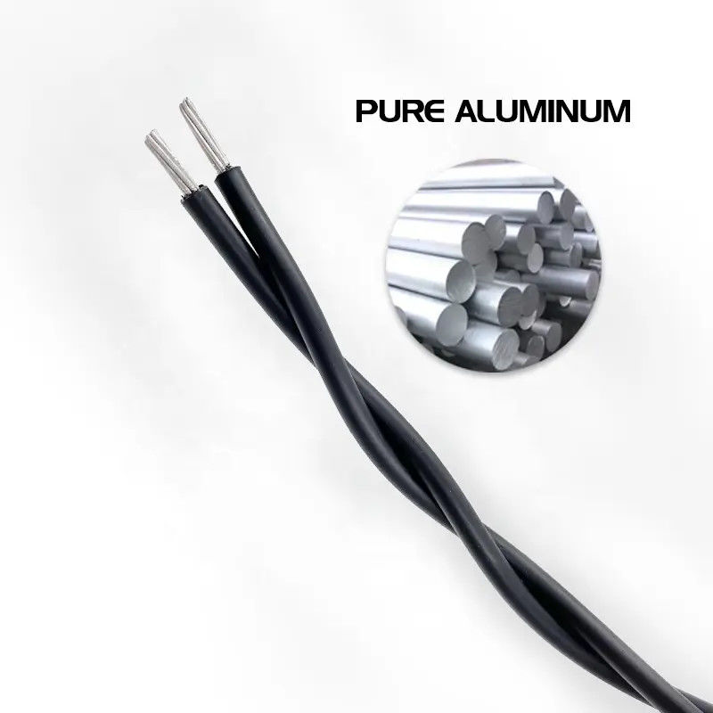 Cavo flessibile intrecciato 2*16 4*25mm2 Cavo aereo intrecciato ABC Alluminio Cavo tondo aereo PVC Cavo isolato XLPE