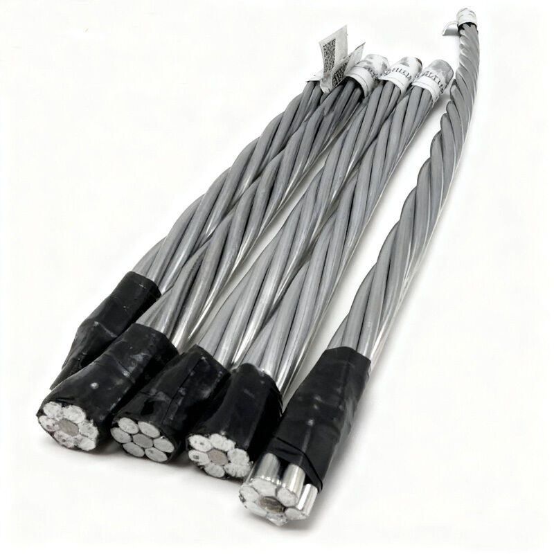 ASTM B549 Quail/AW ACSR Conductor 133.1 MCM (2/0 AWG) Acciaio placcato in alluminio rinforzato per linee aeree
