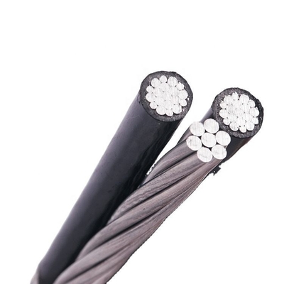 1kv 4 AWG XLPE Cablo isolato Triplex Cablo aerei di servizio