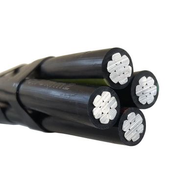 Cable XLPE PE LDPE PVC isolante aereo duplex triplex quadriplex cablo di servizio 4x70mm2 50mm2