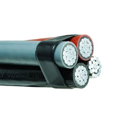 Cavo elettrico a bassa tensione aereo Conduttore in alluminio XLPE PE LDPE PVC Cavo isolato ABC Cavo duplex triplex quadruplex