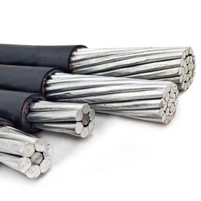 Cavi di linea elettrica aerea Conductori isolati e avvolti Cavi elettrici LV a bassa tensione per servizi pubblici e industrie
