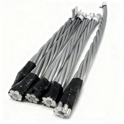 ASTM B549 Quail/AW ACSR Conductor 133.1 MCM (2/0 AWG) Acciaio placcato in alluminio rinforzato per linee aeree