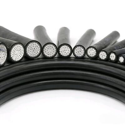 LV ABC Cable aereo a bassa tensione in alluminio/legatura di alluminio Core 0.6/1kV Installazione aerea personalizzabile
