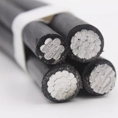 Linea elettrica isolata aerea del cavo in bundle dell'antenna ABC per una distribuzione sicura resistente agli agenti atmosferici